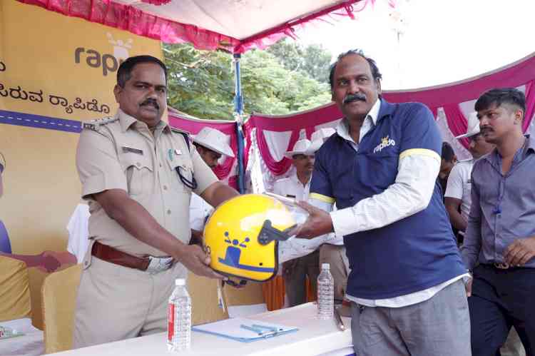 Rapido collaborates with Bengaluru Traffic Police to enhance road safety by distributing helmets to 200 traffic policemen and 100 bike taxi captains
