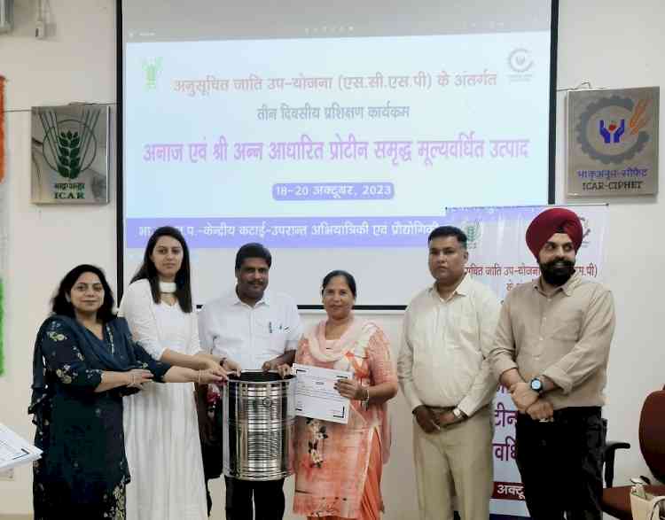 Training program on “Protein-Enriched: Cereal and Millet Based Value-Added Products” conducted by ICAR-CIPHET Ludhiana