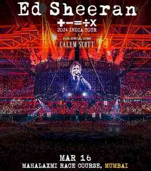 Ed Sheeran's '+ - = ÷ x' tour lands in India in March 2024