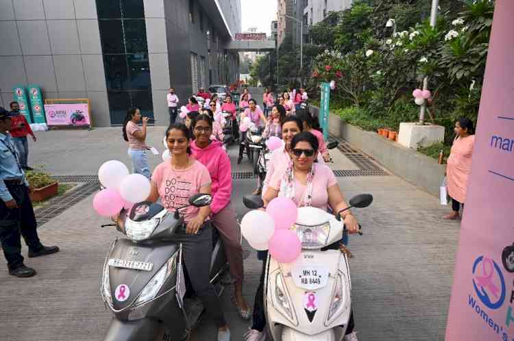 Manipal Hospital, Baner organises “All-Women Bike Rally” to spread awareness about breast cancer