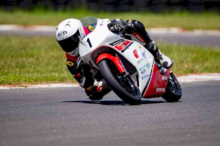 Honda Racing India Team shines in final round of NSF250R Race 1 in Chennai