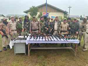 19 sophisticated looted arms, large cache of ammunition recovered in Manipur