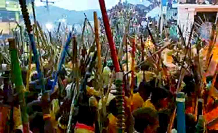 Over 100 injured in traditional stick-fight in Andhra