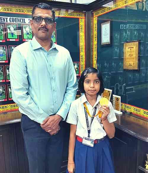 Excellent performance of Aakriti of Innocent Hearts school in skating and archery: selected for national level