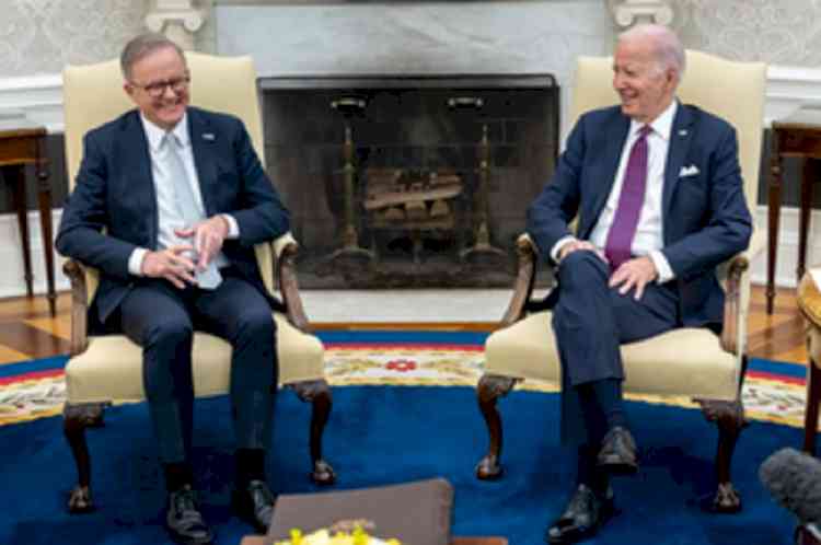 Biden meets Australian PM in WH to 'strengthen alliance'