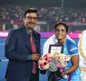 Hockey India congratulates Vandana Katariya on completing 300 international matches