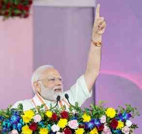 PM Modi participates in event marking culmination of Meri Maati Mera Desh campaign
