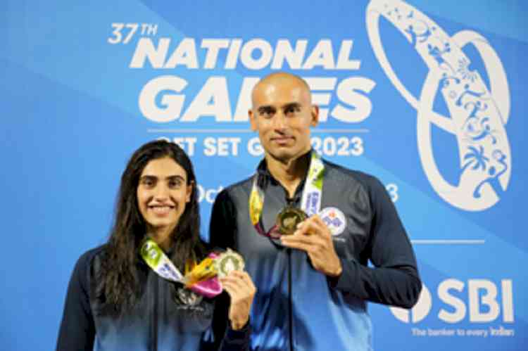 37th National Games: Virdhawal and Rujuta Khade break Games Records to be crowned fastest swimmers