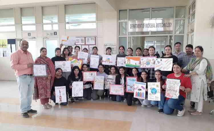 Poster making competition on theme “Say no to corruption, commit to the nation”