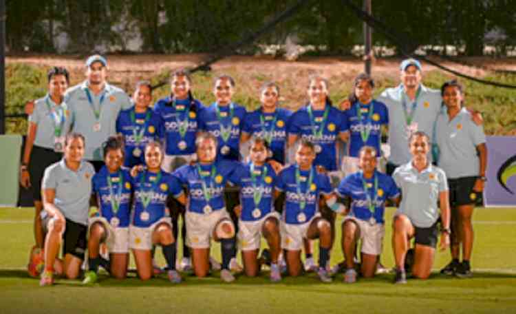India women's team wins third silver at Asia Rugby Sevens Trophy 2023
