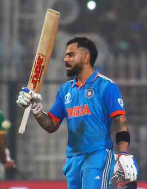 Men’s ODI WC: Virat Kohli equals Sachin Tendulkar’s record for most ODI centuries with 101* against South Africa 