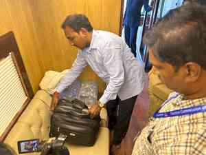 EC officials check KCR’s campaign vehicle