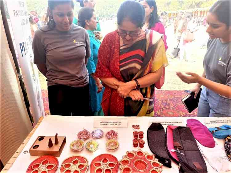 Enactus Team of PU showcased products made by underprivileged communities during “Diwali Fest 2023” organised at MCM DAV College
