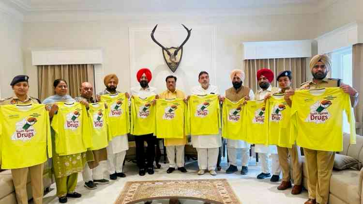 MLAs, CP releases T-shirt for country's biggest cycle rally against drug menace 