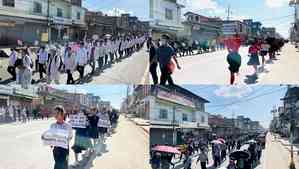 Mega tribal students' protest rally in Manipur over alleged 'educational negligence' by govt