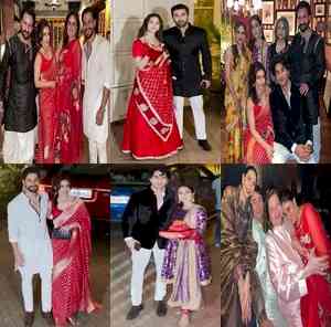 Sharmila Tagore, Alia, Ranbir, Sara dazzle at Saif, Kareena's Diwali bash