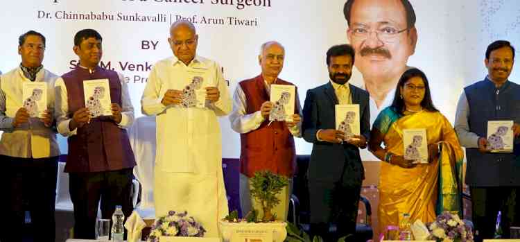 Venkaiah Naidu unveils ‘Live For A Legacy’, a book written by the city’s well-known Robotic Cancer Surgeon