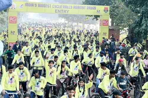 Under leadership of CM India’s largest cycle rally organized at Ludhiana to break backbone of drugs