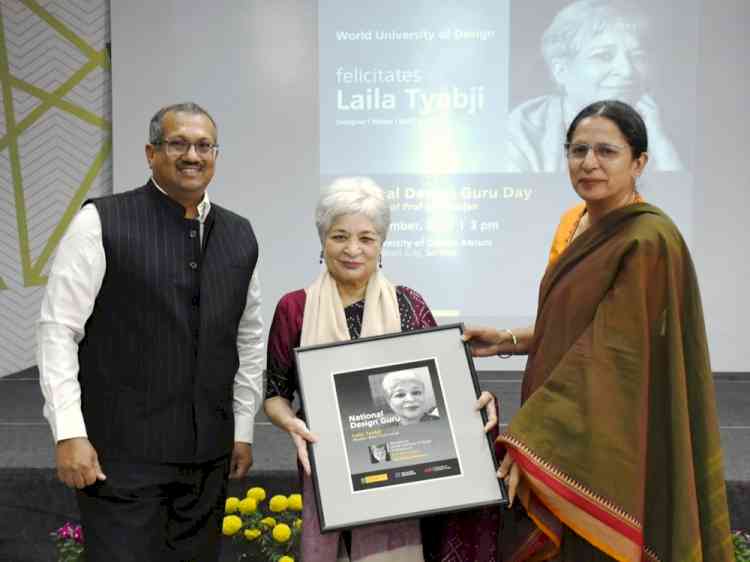 Laila Tyabji bestowed the title of National Design Guru by World University of Design