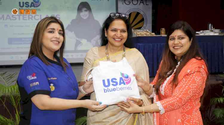 LPU’s School of Hotel Management organized Celebrity Master-Class on American Blueberries