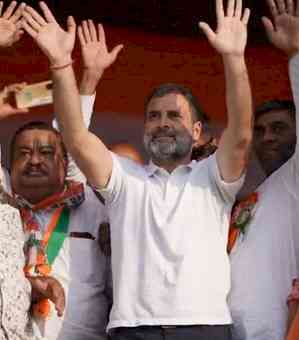 Cong storming to power in MP, Chhattisgarh with huge majority: Rahul