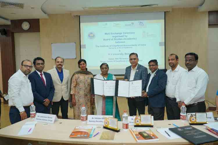 RV University and ICAI sign an MoU to build a strategic alliance for boosting education and research initiatives