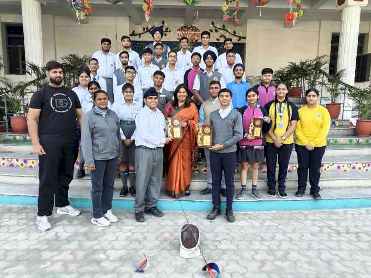 Fencing Finesse: Sanskriti K.M.V. School's Glorious Surge