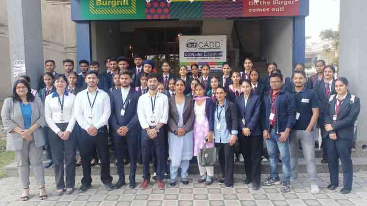 Innocent Hearts Group of Institutions conducts industrial visit at Techcadd Computer Education Pvt Ltd