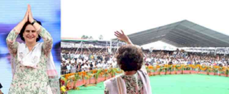 KCR government past its expiry date: Priyanka Gandhi