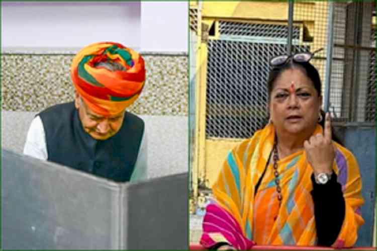 Raj polls: Ashok Gehlot, son Vaibhav, Vasundhara Raje cast votes, CM confident of repeating govt