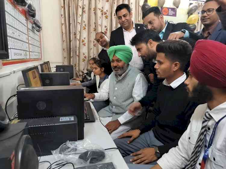 AU SFB Empowers Mehlan Village with Cutting-Edge Computer Lab, inaugurated by Punjab Finance Minister Harpal Singh Cheema