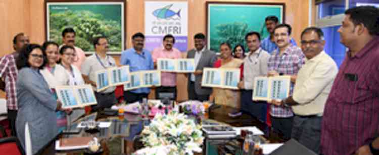 Commemorative stamp released to mark 75 years of CMFRI