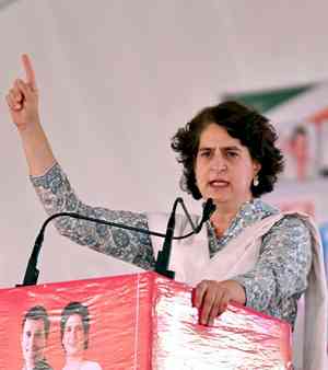 KCR shattered people's dreams, ran govt from palaces: Priyanka