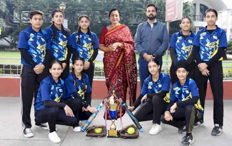 KMV Collegiate Sr. Sec. School softball team bags gold medal in 67th State Championship