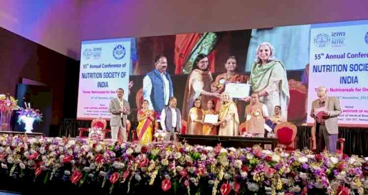PAU receives Best Chapter Award from Nutrition Society of India
