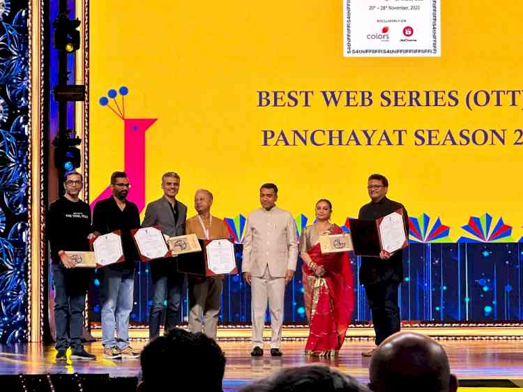 Prime Video Wins the Inaugural Best Web Series (OTT) Award for Panchayat Season 2 at the 54th International Film Festival of India (IFFI)