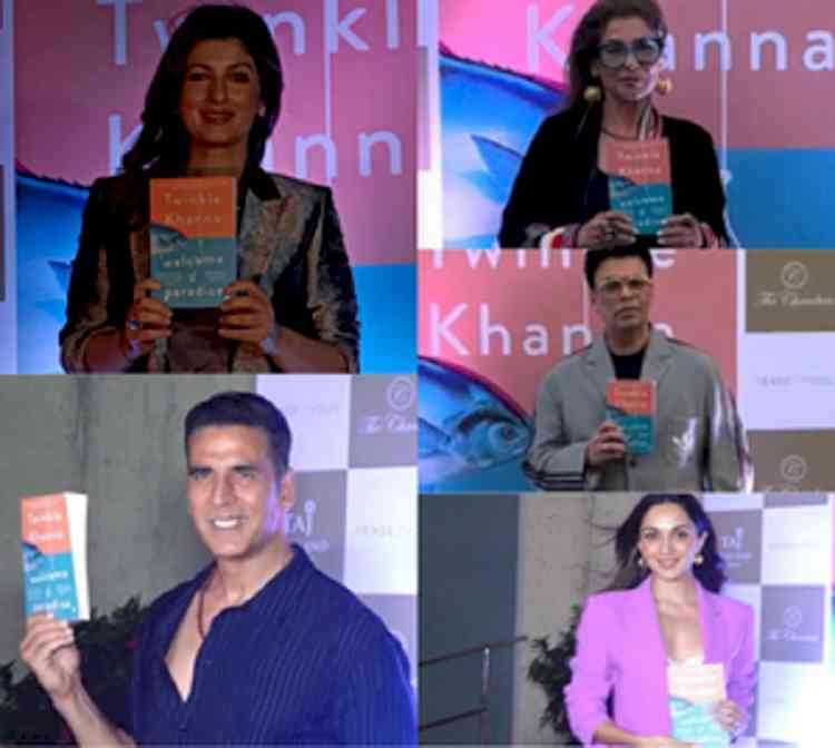 Twinkle unveils fourth book in the presence of Dimple, Akshay, KJo