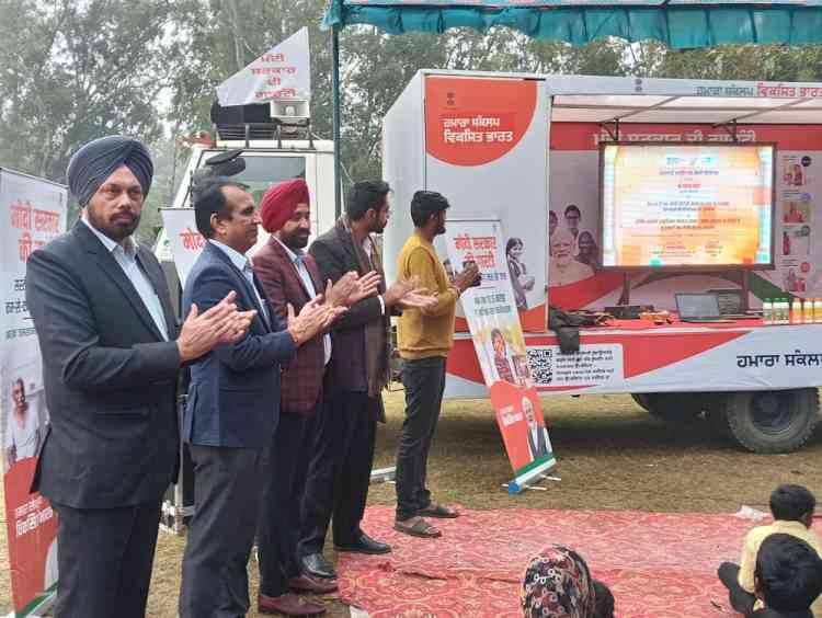 ADC flags off awareness vans at Malak Village under Viksit Bharat Sankalap Yatra 