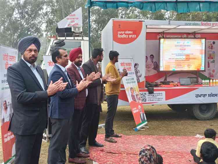 ADC flags off awareness vans at Malak Village under Viksit Bharat Sankalap Yatra 