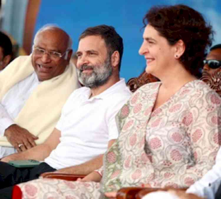 Kharge, Rahul, Priyanka appeal to voters in Telangana to choose transparent govt