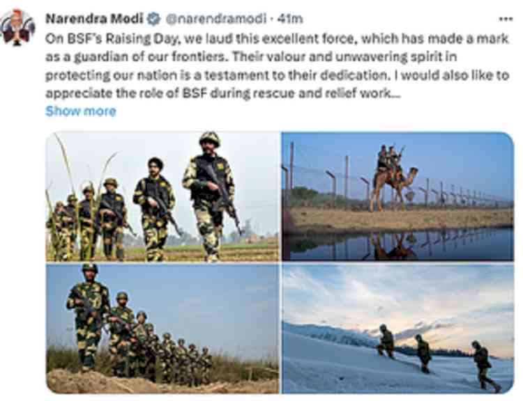 BSF made a mark as a guardian of our frontiers: PM Modi on force's 59th Raising Day