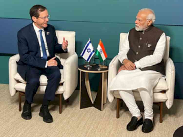 PM Modi meets Israeli Prez on sidelines of COP28 