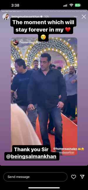 Salman spotted at choreographer Mudassar Khan's wedding