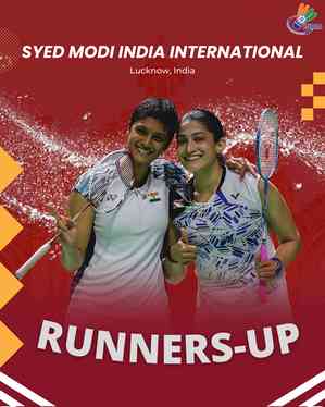 Tanisha-Ashwini finishes runner-up in Syed Modi India International badminton