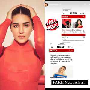 Kriti Sanon debunks rumours of promoting trading platforms on ‘KWK’, calls it ‘fake news’