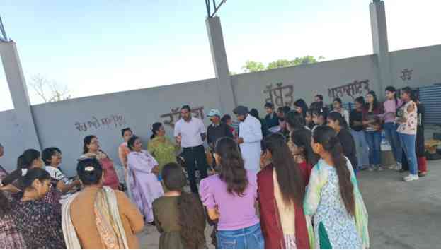 NSS Wing of PCM SD College for Women, Jalandhar Visits M.R.F Unit Dakoha