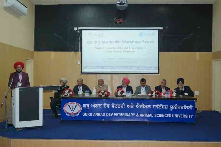 Dairy Stakeholders Workshop organised at Guru Angad Dev Veterinary and Animal Sciences University