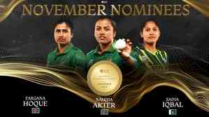 Nahida Akter, Fargana Hoque, Sadia Iqbal nominated for ICC Women’s Player of the Month award