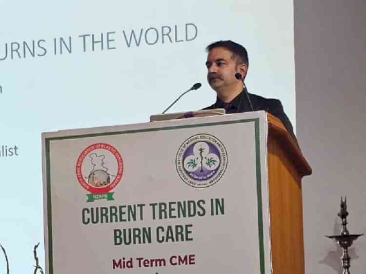 Dr Ashish Gupta spoke on challenges of starting burns unit in private and corporate hospitals