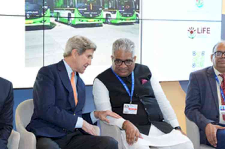 Bhupender Yadav, John Kerry hold talks on US-India collaboration for financing e-buses